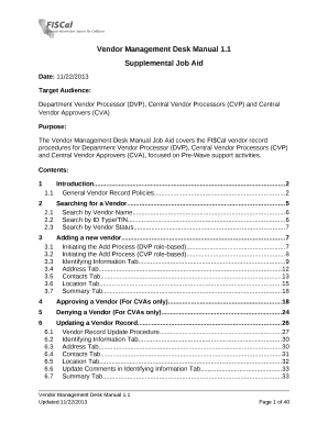 Desk Manual Template  Form