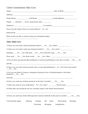 Ipl Consultation Form