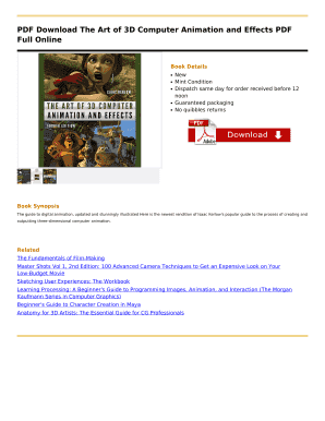 The Art of 3d Computer Animation and Effects PDF  Form