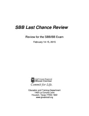 Sbb Last Chance Review  Form