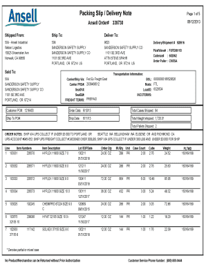 How to Fill Delivery Note  Form