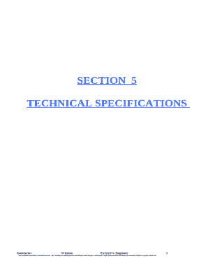 Pwd Specifications PDF  Form