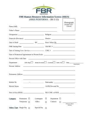 Hris Form PDF