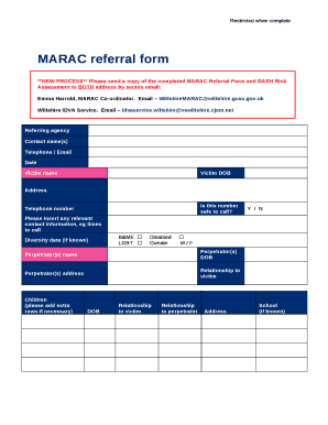 Wiltshire Marac  Form