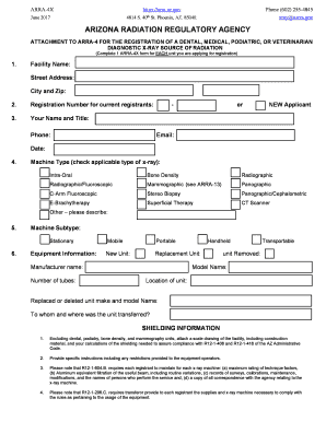  ARRA 4X  Arizona Radiation Regulatory Agency  AZ Gov 2017-2024