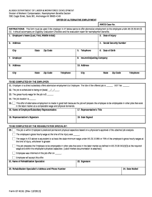 Department of Labor Alaska  Form