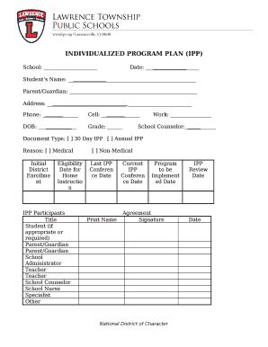 Ipp Template  Form