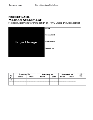 Method Statement for Hvac Works PDF  Form