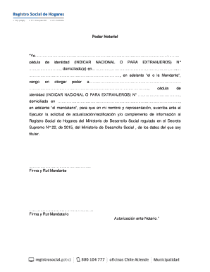 Ejemplo De Poder Notarial  Form