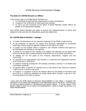 How to Write a Pledge of Commitment  Form