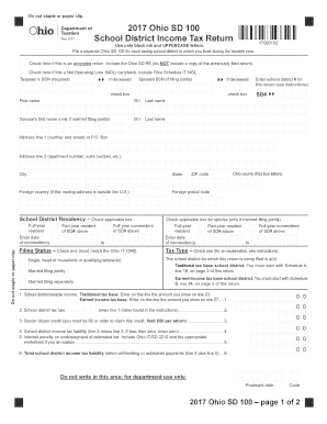 ohio school district tax form