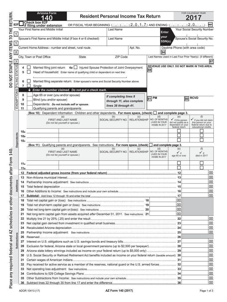  Form 140 2017