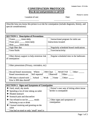 Prn Protocol Template Word  Form