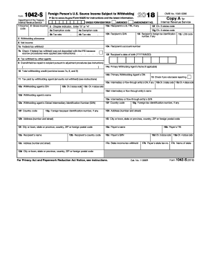 Instructions for Form 1042-S - Internal Revenue Service