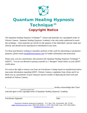 Quantum Hypnosis Scripts PDF  Form