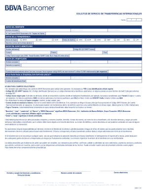 Formato De Transferencia Bancaria Bbva