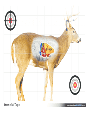 Printable Deer Target  Form