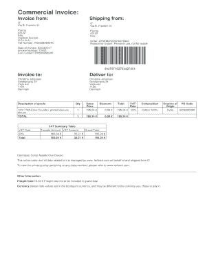 Farfetch Receipt Form Fill Out and Sign Printable PDF signNow