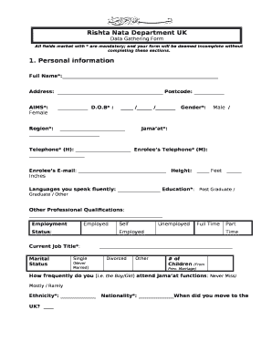 Rishta Form