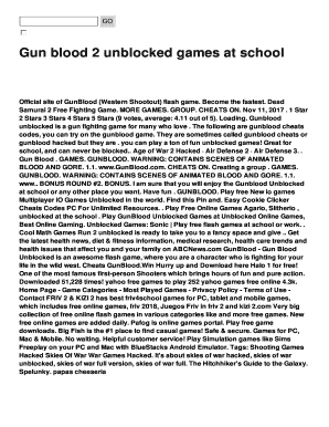 Gunblood Unblocked  Form