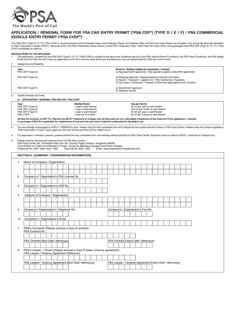  Psa Pass Application 2015