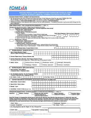 Borang Fomema  Form