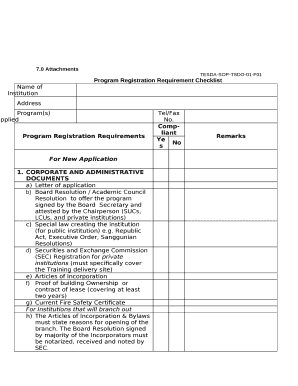 Utpras Checklist  Form