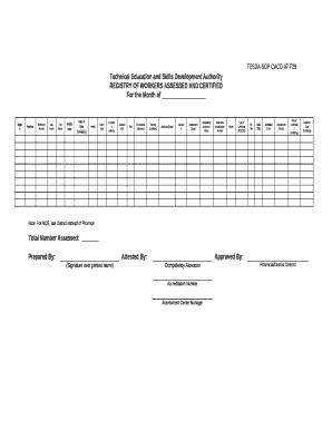 Rwac Tesda Form