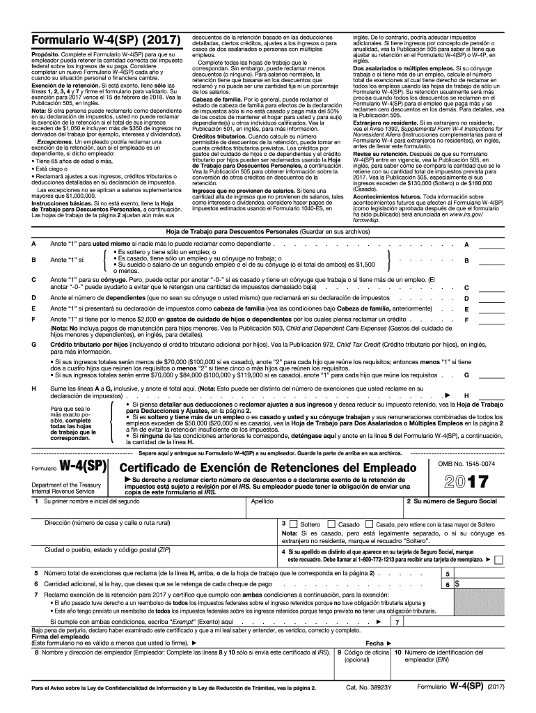  4 Sp  Form 2017