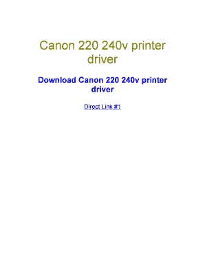 Canon 220 240v Printer Driver Download  Form