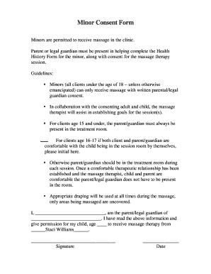 Treatment Consent Form Template