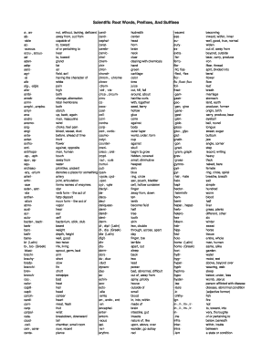 prefixes suffixes words root scientific pdf roots biology preview sign signnow sample form