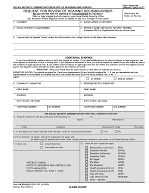 Form Approved SOCIAL SECURITY ADMINISTRATIONOFFICE of