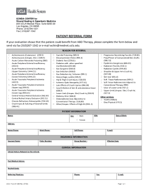 Ucla Referral Form