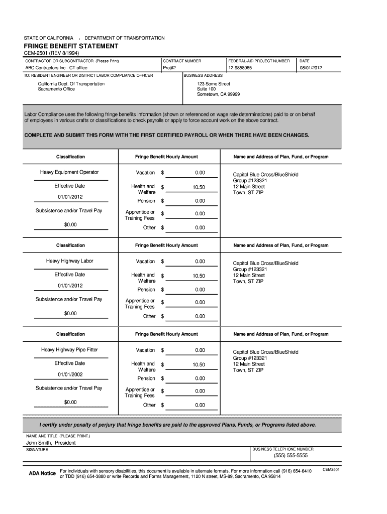 Cem 2501 1994 2023 Form Fill Out And Sign Printable PDF Template