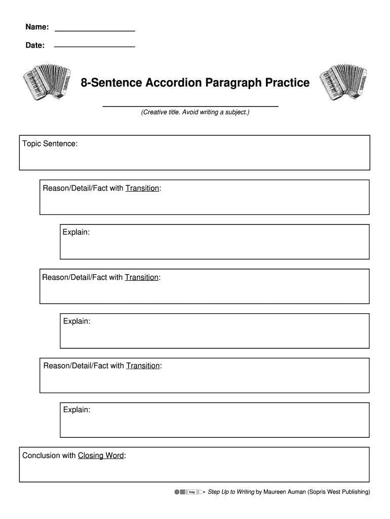 Step Up to Writing Printables  Form