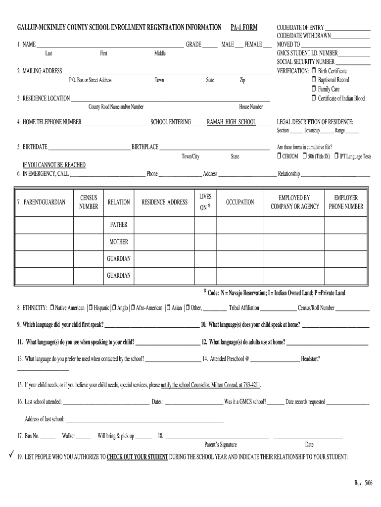  Gmcs Form Registration 2006-2024