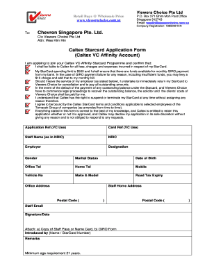 Chevron Job Application Form PDF