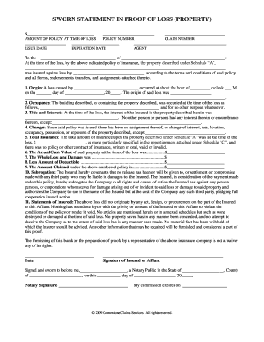 Proof of Loss  Form