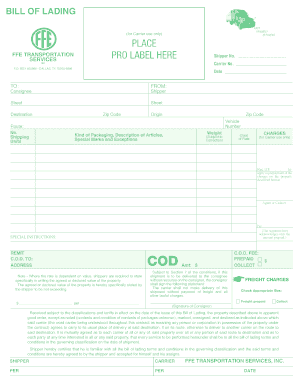 Procedures for Filing Cargo Claims FFE  Form