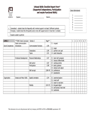 Tsbvi Ecc Checklist  Form