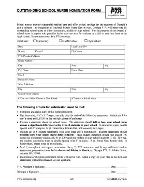 School Nurse Documentation Forms