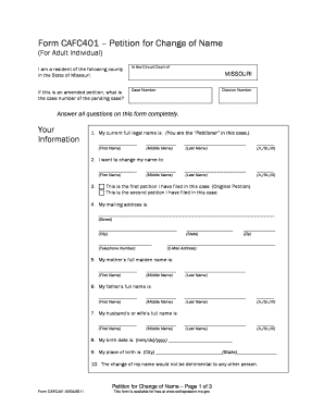 PETITION for DISSOLUTION of MARRIAGE Family Court Forms