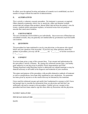  Injection Consent Form