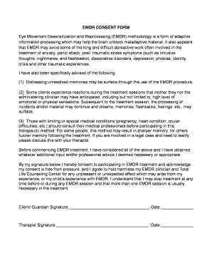 Emdr Consent Form Canada