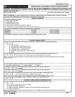 Va Form 21 0960e 1