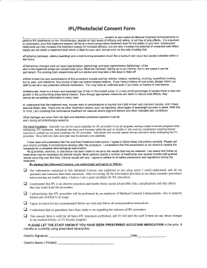 Ipl Consent Form