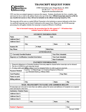 Ssol Columbia Form - Fill Out and Sign 