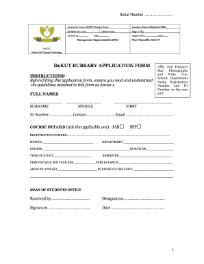 Dedan Kimathi University Admission Letter  Form
