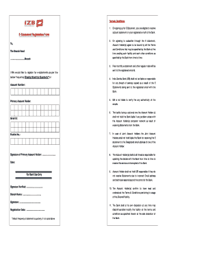 Indo Zambia Bank Statement  Form